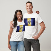Grunge Barbados Flag T-Shirt (Unisex)