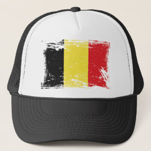 Grunge Belgium Flag Trucker Hat
