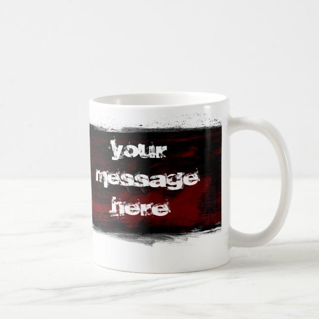 Grunge black coffee mug (Right)