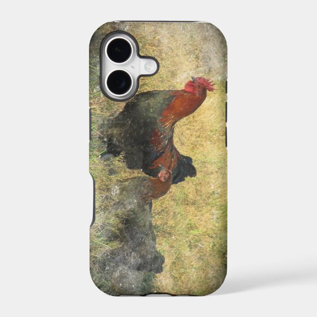 Grunge Black Copper Marans Iphone Case (Back)