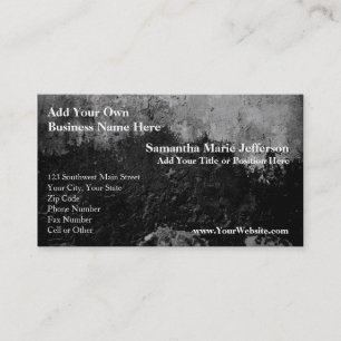 Grunge Black Paint Faux Finish Design Business Card