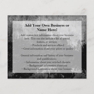 Grunge Black Paint Faux Finish Design Flyer