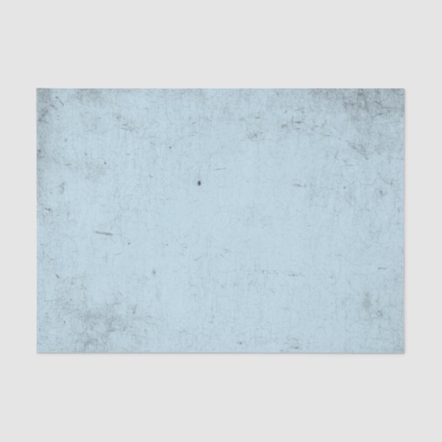 Grunge blue modern decoupaging artsy tissue paper (Front)