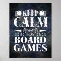Grunge Board Games Wall Decor Poster