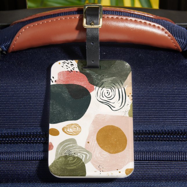 Grunge Boho Pattern - Luggage Tag (Front Insitu 2)