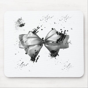 Grunge Bow Mouse Mat