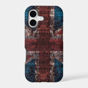 Grunge brick Union Jack i-phone case