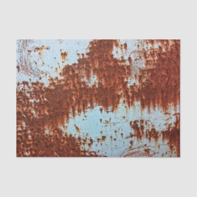 Grunge Brown Rusted Metal Pattern 2 Tissue Paper (Front)