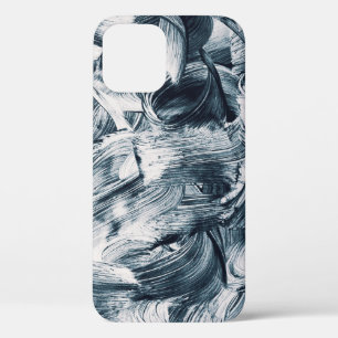 Grunge Brush Strokes, Abstract Background. iPhone 12 Case