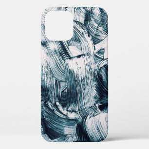 Grunge brush strokes background iPhone 12 case