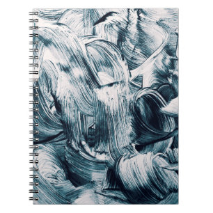 Grunge brush strokes background notebook