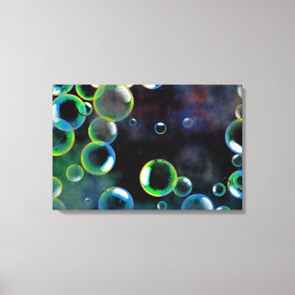 Grunge Bubbles Canvas Print