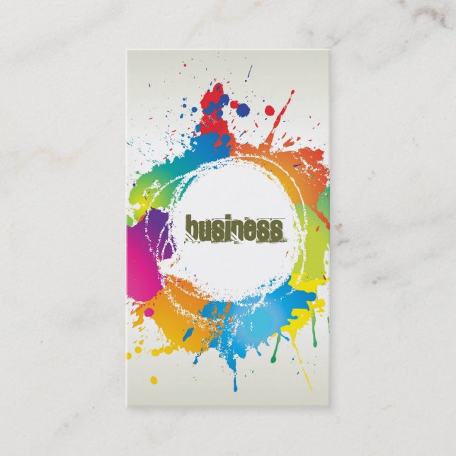 Grunge Business Card (Front)