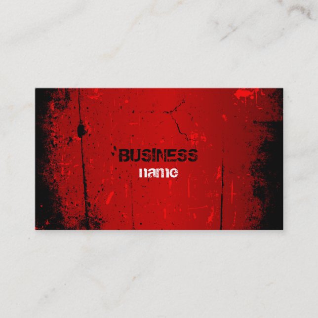 Grunge Business Card (Front)