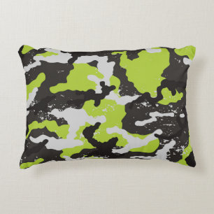 Grunge Camouflage Vintage Background Decorative Cushion