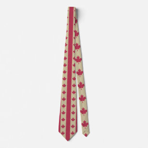 grunge canadian flag tie