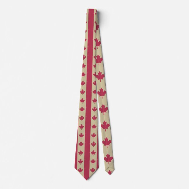 grunge canadian flag tie (Front)