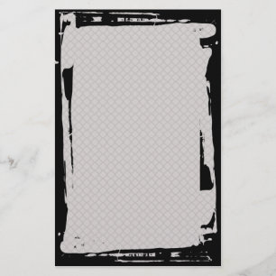 Grunge Chain Link Fence Goth Stationery