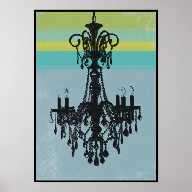 Grunge Chandelier Poster (Front)