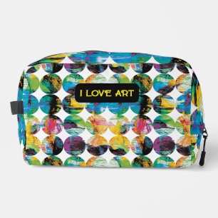 Grunge circles. dopp kit