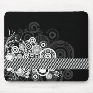 Grunge Circles Mouse Mat