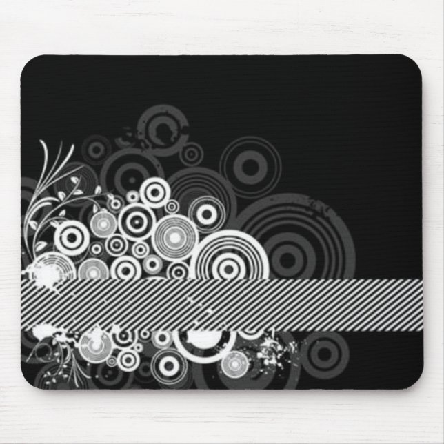 Grunge Circles Mouse Mat (Front)