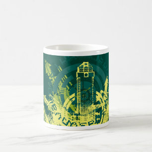 Grunge City Graphic Coffee Mug
