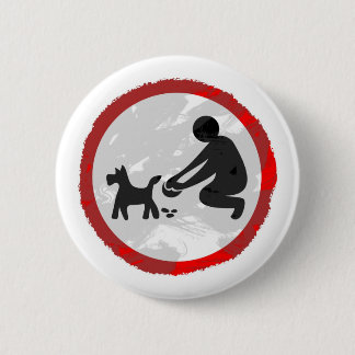Grunge Clean It Up Sign 6 Cm Round Badge