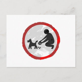 Grunge Clean It Up Sign Postcard