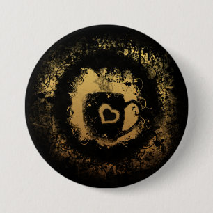 Grunge Coffee 7.5 Cm Round Badge
