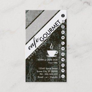grunge COFFEE punchcard : (buy 11 get 1 free) Loyalty Card