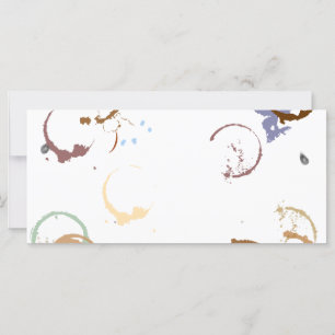 Grunge Coffstain Rack Card Template