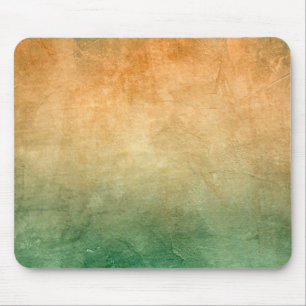 Grunge Colors - Orange & Green Mouse Mat