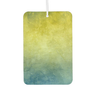 Grunge Colors - Yellow & Blue Car Air Freshener
