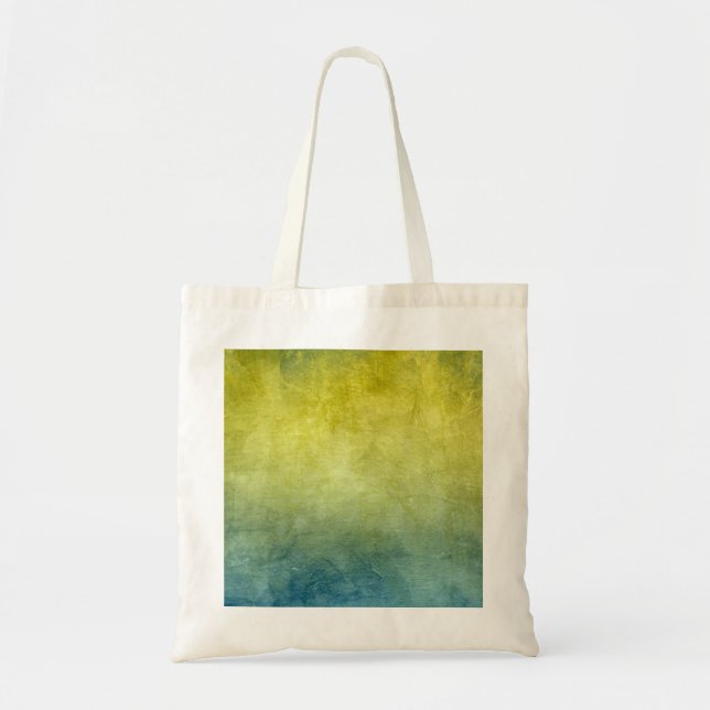 Grunge Colors - Yellow & Blue Tote Bag (Front)