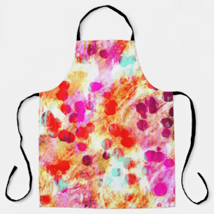 Grunge colour dot texture background apron