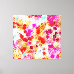 Grunge colour dot texture background canvas print