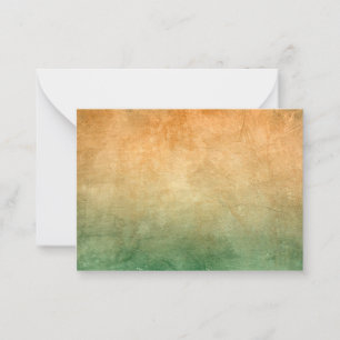 Grunge Colours - Orange & Green Card