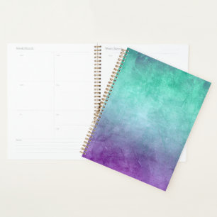 Grunge Colours - Teal & Purple Planner