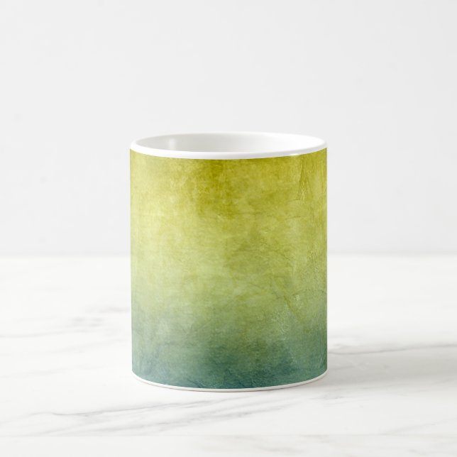 Grunge Colours - Yellow & Blue Coffee Mug (Center)