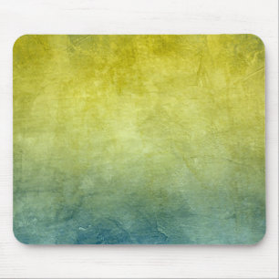 Grunge Colours - Yellow & Blue Mouse Mat