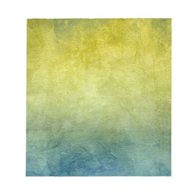 Grunge Colours - Yellow & Blue Notepad (Front)
