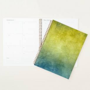 Grunge Colours - Yellow & Blue Planner