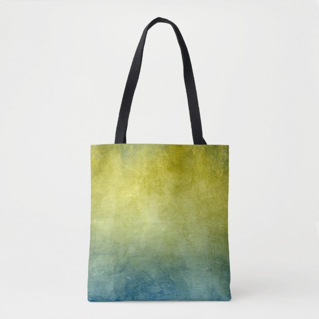 Grunge Colours - Yellow & Blue Tote Bag (Front)