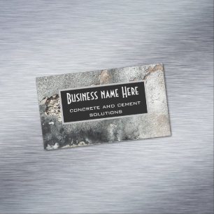 Grunge concrete texture 	Magnetic business card