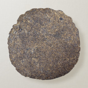 Grunge concrete texture round cushion