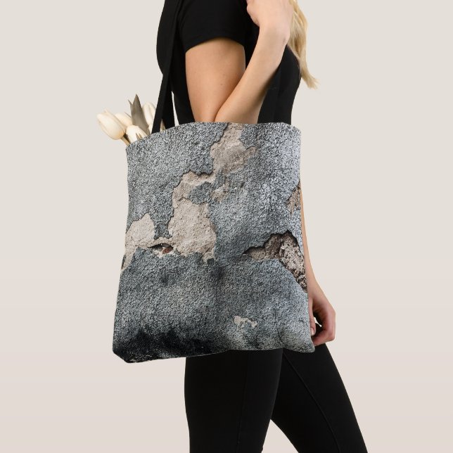 Grunge concrete texture tote bag (Close Up)