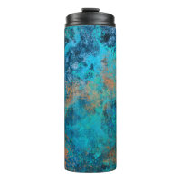 Grunge Copper Patina and Turquoise Distressed