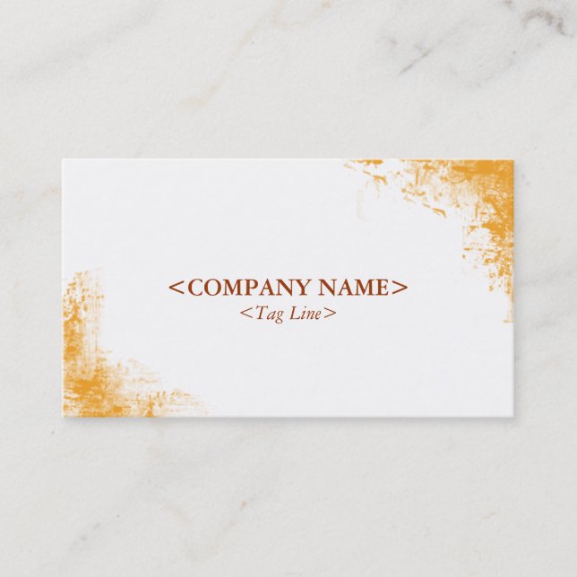Grunge Corners Business Card (Front)