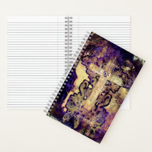 Grunge cross and words journal